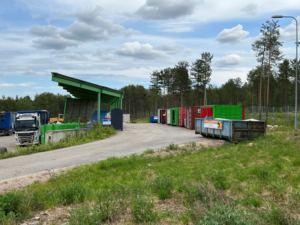 Kuvassa Sodankylän jäteaseman asiointialue.