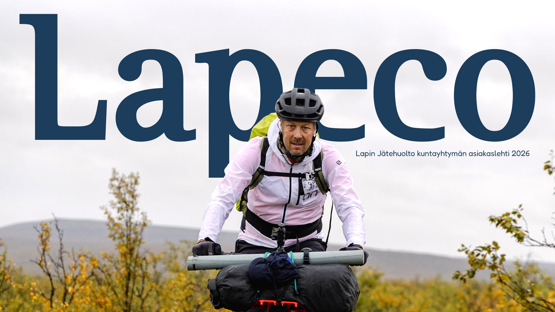 Lapecon asiakaslehti 2026, kannen kuvassa Mikko 