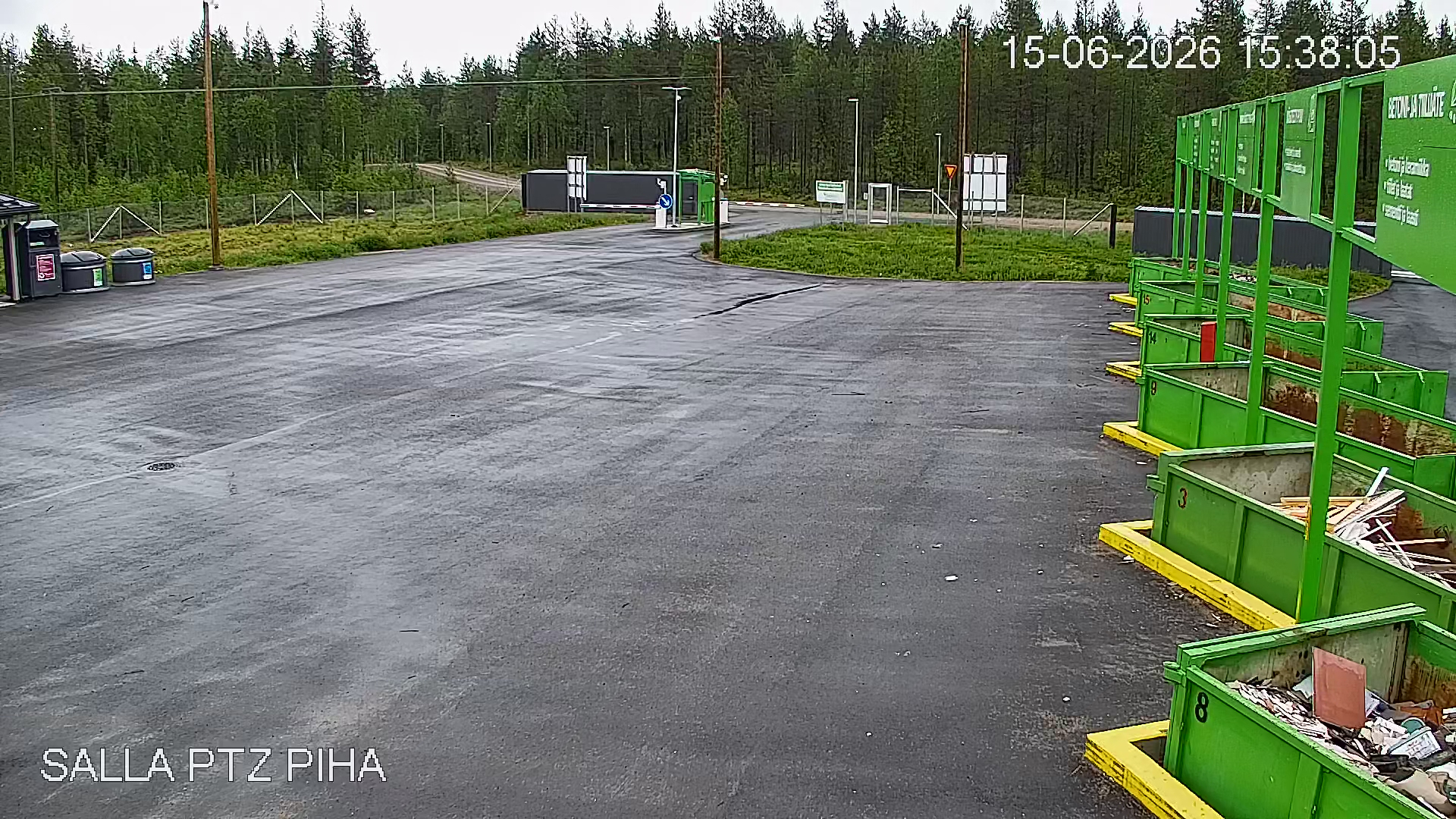 Näkymää Sallan jäteasemalla kesäkuussa 2026.